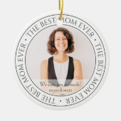 De beste Mam ooit Moderne Klassieke Foto Keramisch Ornament (Voorkant)