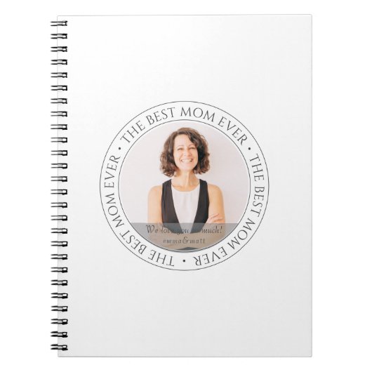 De beste Mam ooit Moderne Klassieke Foto Notitieboek (Voorkant)