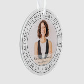 De beste Mam ooit Moderne Klassieke Foto Ornament (voorkant)