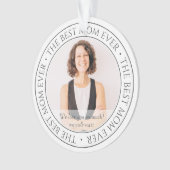 De beste Mam ooit Moderne Klassieke Foto Ornament (voorkant)
