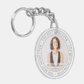 De beste Mam ooit Moderne Klassieke Foto Sleutelhanger (Voorkant Links)