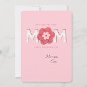 De beste mama fotokaart kaart (Voorkant)