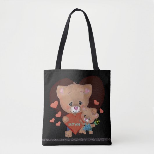 De beste mama met TEDDY Tote Bag (Voorkant)