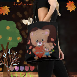 De beste mama met TEDDY Tote Bag