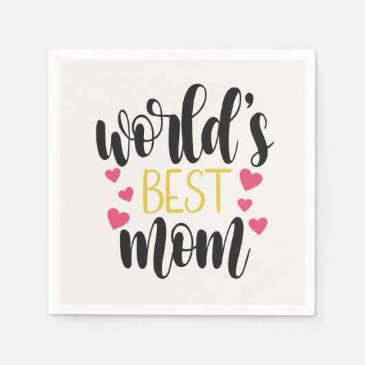 De beste mama Moederdag ter wereld | Papieren Serv Servet (Voorkant)