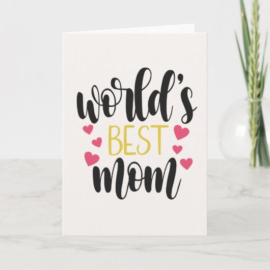 De beste mama Moederdag ter wereld | Wenskaart Kaart (Voorkant)