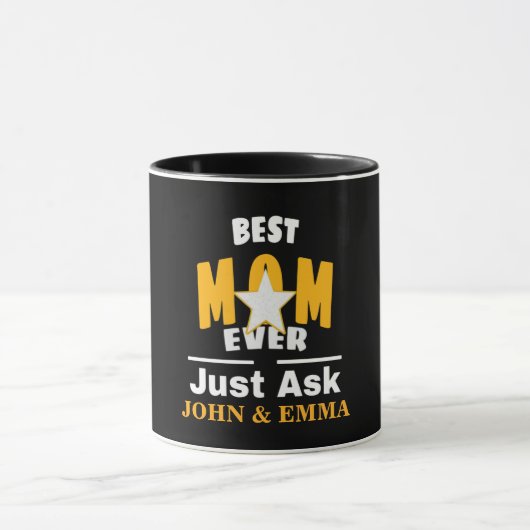 De beste mama ooit gewoon vragen... Mok personalis (Midden)