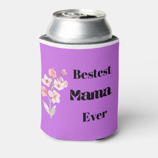 De beste mama op een blikjeskoeler (Blikje Achterkant)