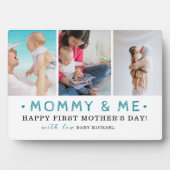 De beste mama ter wereld – Gelukkige eerste Moeder Fotoplaat (voorkant)