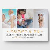 De beste mama ter wereld – Gelukkige eerste Moeder Fotoplaat (voorkant)