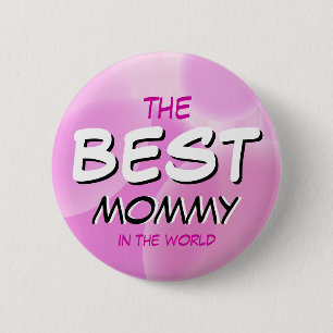 De beste mama ter wereld. ronde button 5,7 cm
