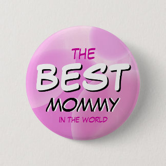 De beste mama ter wereld. ronde button 5,7 cm