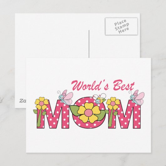 De beste mama van de Schattigee wereld! Briefkaart (Voorkant / Achterkant)