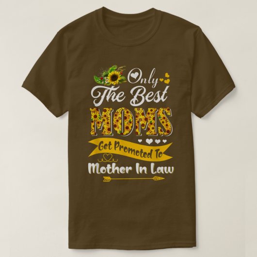 De beste mama's worden in de wet naar moeder gepro t-shirt (Design voorkant)