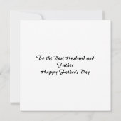 De beste man en vader van de wereld foto kaart (Achterkant)