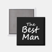 De beste man - Groom Crew - vrijgezellenfeest Magneet (Voorkant / Achterkant)