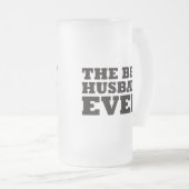 De beste man ooit matglas bierpul (Voorkant rechts)