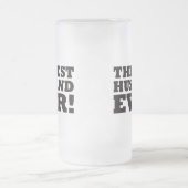 De beste man ooit matglas bierpul (Center)