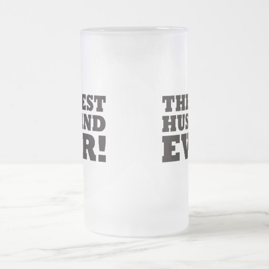 De beste man ooit matglas bierpul (Center)