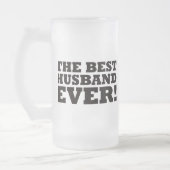 De beste man ooit matglas bierpul (Links)