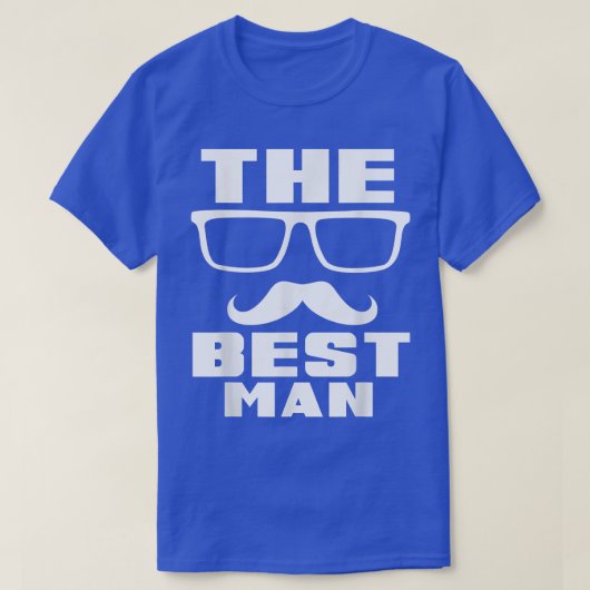 De beste man op de vrijgezellenfeestje voor mannen t-shirt (Design voorkant)