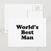 De beste man ter wereld briefkaart (Voorkant / Achterkant)
