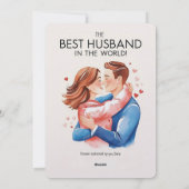 "De beste man" vakantie omarmen Kaart (Achterkant)