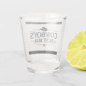 De beste man van Cowboy Shot Glas (Achterkant)