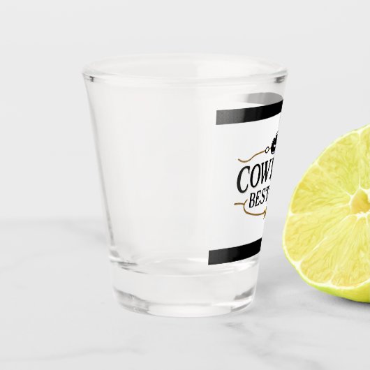 De beste man van Cowboy Shot Glas (Links)