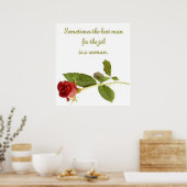 De beste man voor zijn werk is een Poster voor vro (Keuken)