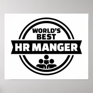 De beste manager van HR van de wereld Poster