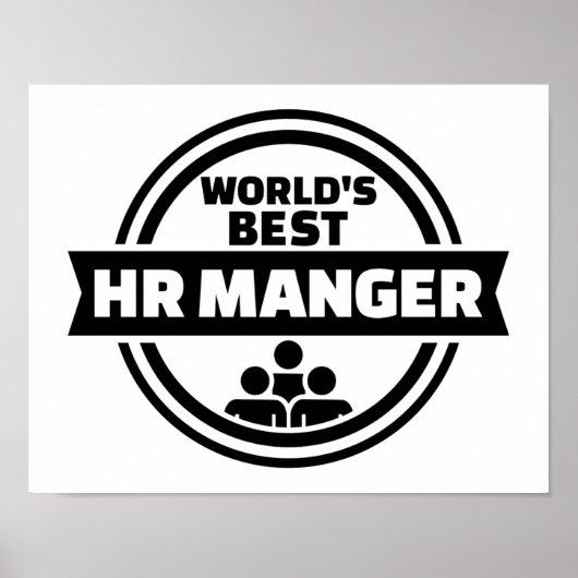 De beste manager van HR van de wereld Poster (Voorkant)