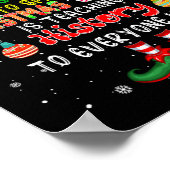 De beste manier om de kerstman te verspreiden is h poster (Hoek)