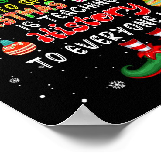 De beste manier om de kerstman te verspreiden is h poster (Hoek)