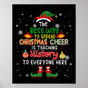 De beste manier om de kerstman te verspreiden is h poster