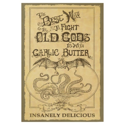 De beste manier om de oude goden te bestrijden houten poster (Voorkant)