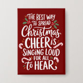 De beste manier om kerst te verspreiden Cheer Elf Button (Voorkant)