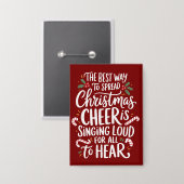 De beste manier om kerst te verspreiden Cheer Elf Button (Voorkant / Achterkant)