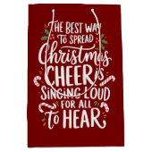 De beste manier om kerst te verspreiden Cheer Elf  Medium Cadeauzakje (Voorkant)