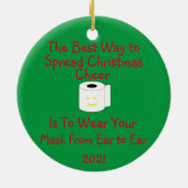 De beste manier om kerstkeramische keramische orn keramisch ornament (Achterkant)