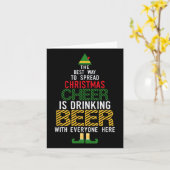 De beste manier om kerstmis te verspreiden Drink Kaart (Gele Bloem)