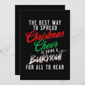 De beste manier om kerstmis te verspreiden. feestdagenkaart (Voorkant / Achterkant)