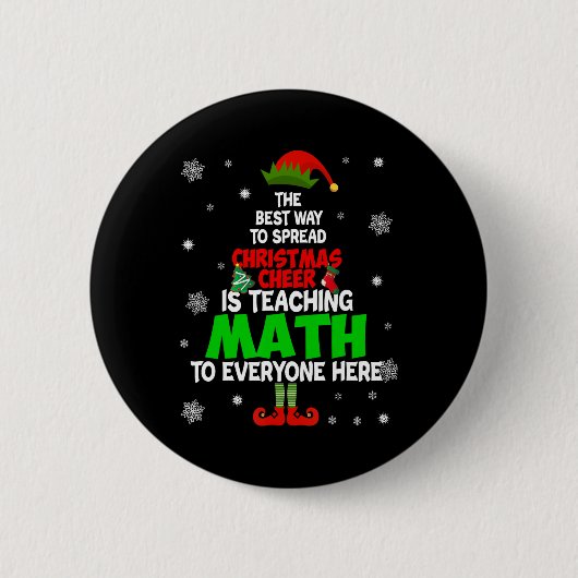 De beste manier om kerstmis te verspreiden is het  ronde button 5,7 cm (Voorkant)