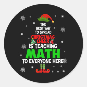 De beste manier om kerstmis te verspreiden is het  ronde sticker
