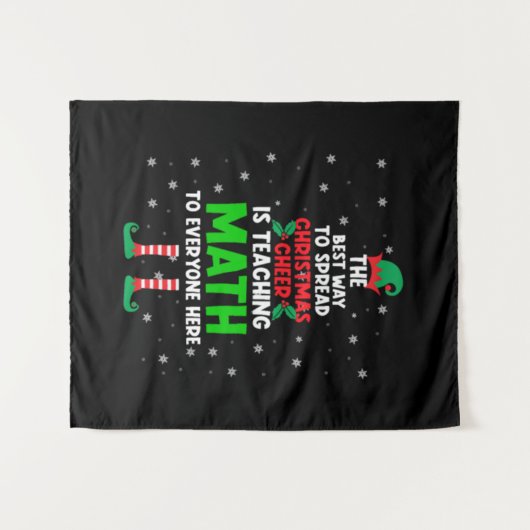 De beste manier om kerstmis te verspreiden is het  wandkleed (Voorkant (horizontaal))