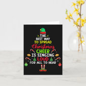 De beste manier om kerstmis te verspreiden is zing kaart (Gele Bloem)