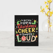 De beste manier om kerstmis te verspreiden is zing kaart (Gele Bloem)