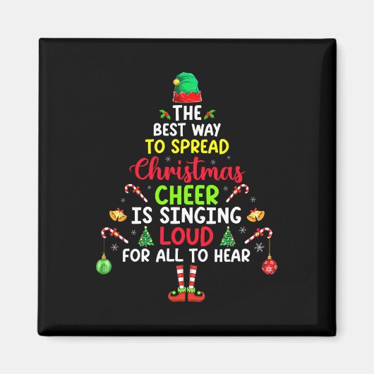 De beste manier om kerstmis te verspreiden is zing magneet (Voorkant)