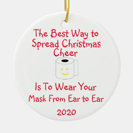 De beste manier om kerstmis te verspreiden keramisch ornament