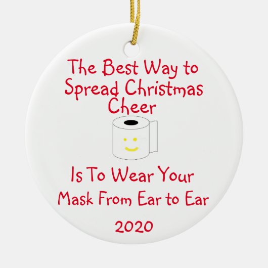 De beste manier om kerstmis te verspreiden keramisch ornament (Voorkant)